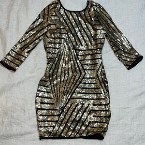 Gold Sequin dress